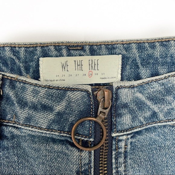 FREE PEOPLE COPPER BLUE FULL ZIP SKIRT - Picture 3 of 3